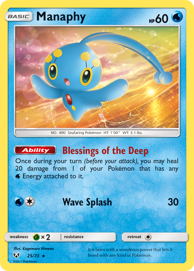 Manaphy (25/73) [Sun & Moon: Shining Legends] | North of Exile Games