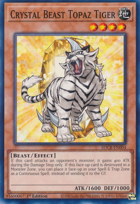 Crystal Beast Topaz Tiger [SDCB-EN004] Common | North of Exile Games
