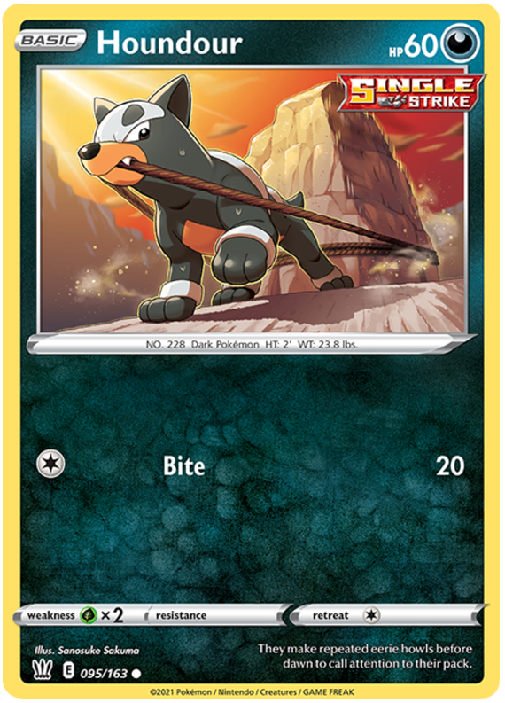 Houndour (095/163) [Sword & Shield: Battle Styles] | North of Exile Games