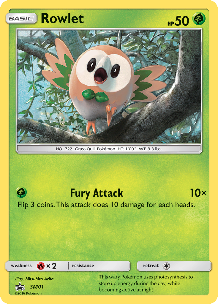 Rowlet (SM01) [Sun & Moon: Black Star Promos] | North of Exile Games