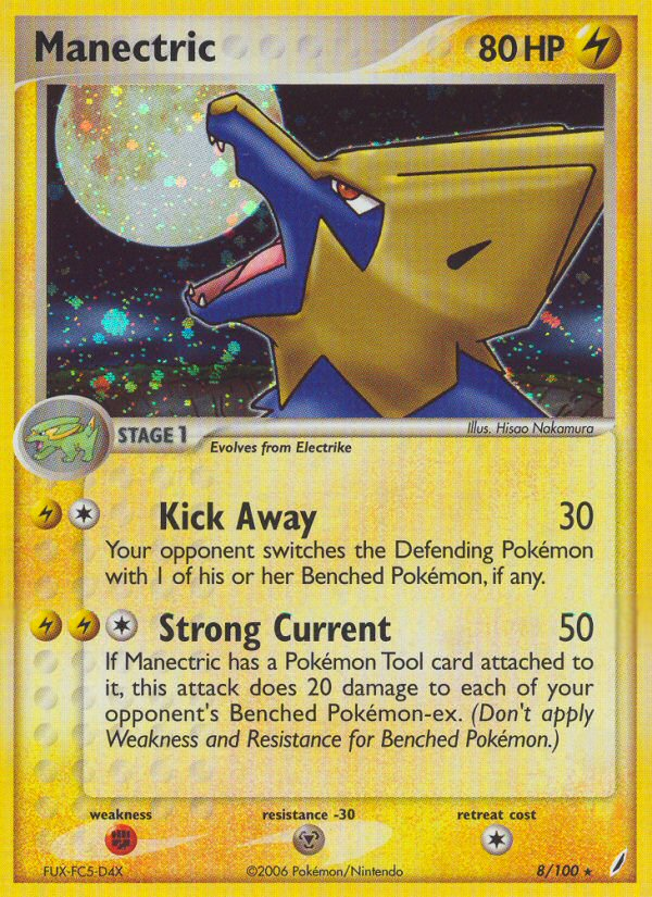 Manectric (8/100) [EX: Crystal Guardians] | North of Exile Games