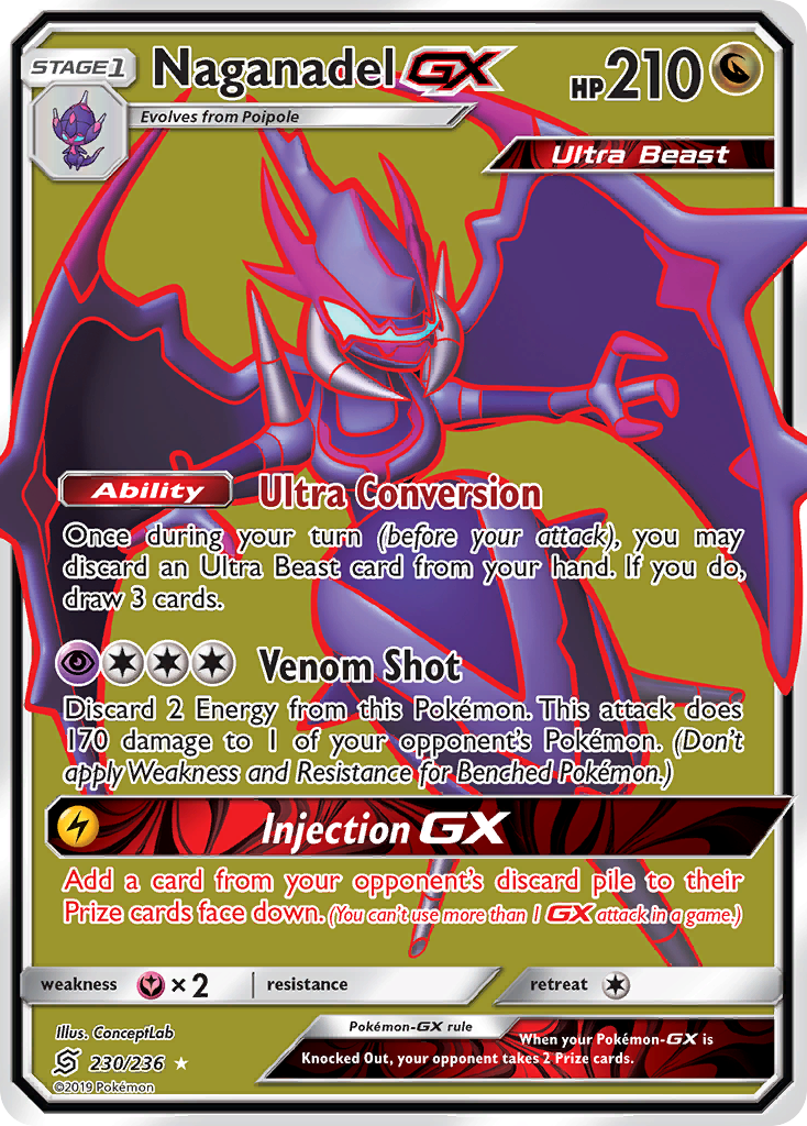Naganadel GX (230/236) [Sun & Moon: Unified Minds] | North of Exile Games