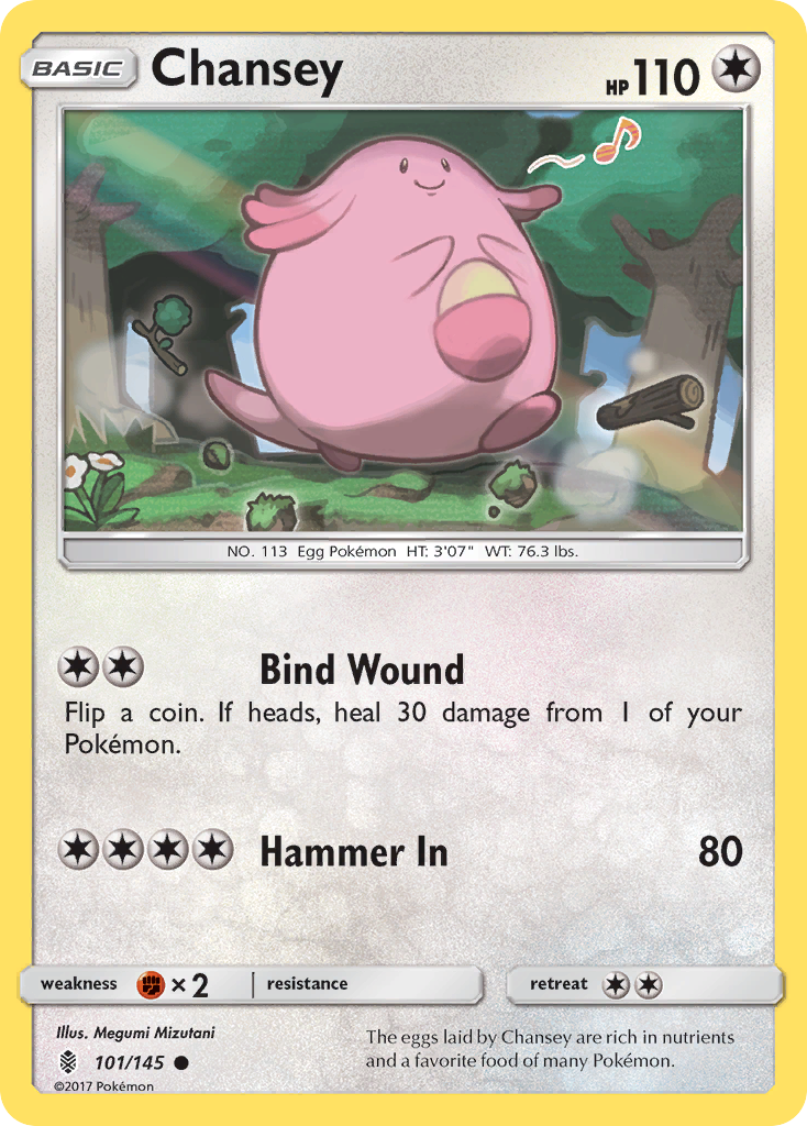 Chansey (101/145) [Sun & Moon: Guardians Rising] | North of Exile Games
