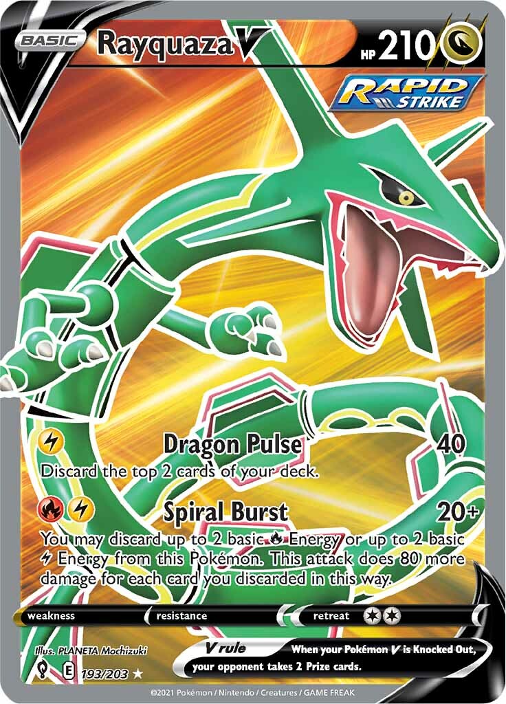 Rayquaza V (193/203) [Sword & Shield: Evolving Skies] | North of Exile Games