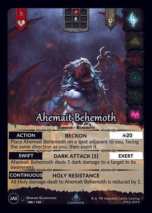 Ahemait Behemoth (JAE, 100/135) | North of Exile Games