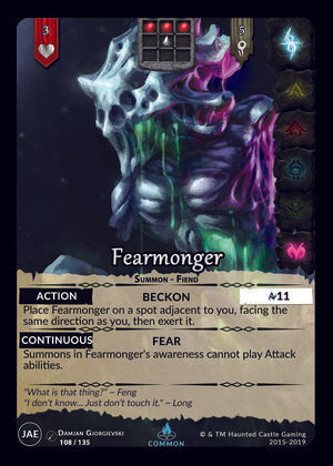 Fearmonger (JAE,  108/135) | North of Exile Games