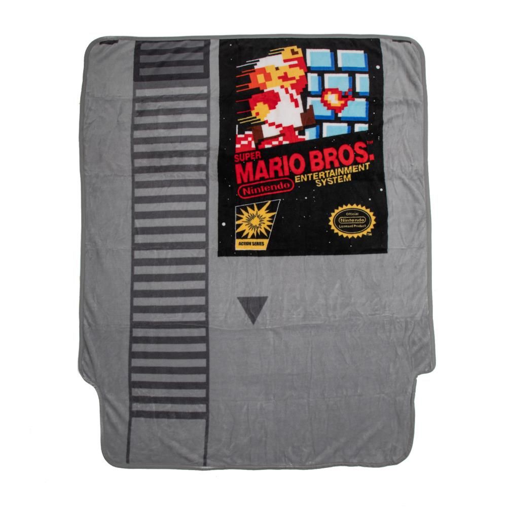 Nintendo Throw Blanket: NES Super Mario Bros Cartridge | North of Exile Games