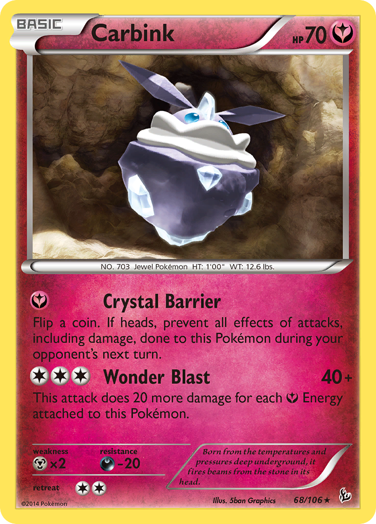 Carbink (68/106) (Theme Deck Exclusive) [XY: Flashfire] | North of Exile Games