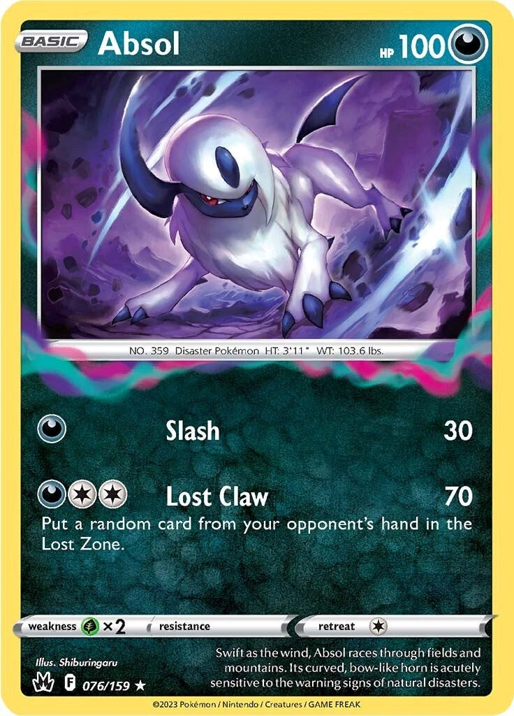 Absol (076/159) [Sword & Shield: Crown Zenith] | North of Exile Games