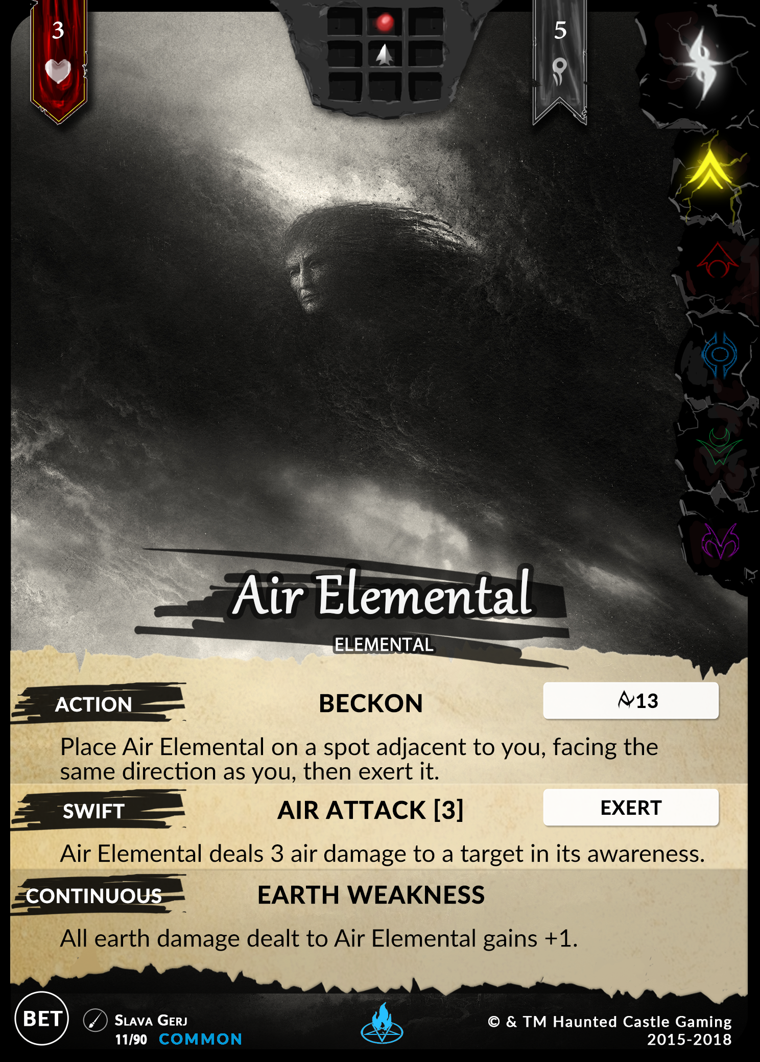 Air Elemental (Beta, 11/90) | North of Exile Games