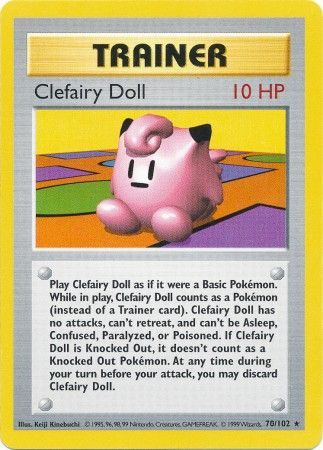 Clefairy Doll (70/102) [Base Set Shadowless Unlimited] | North of Exile Games