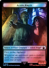 Alien Angel // Clue (0053) Double-Sided Token (Surge Foil) [Doctor Who Tokens] | North of Exile Games
