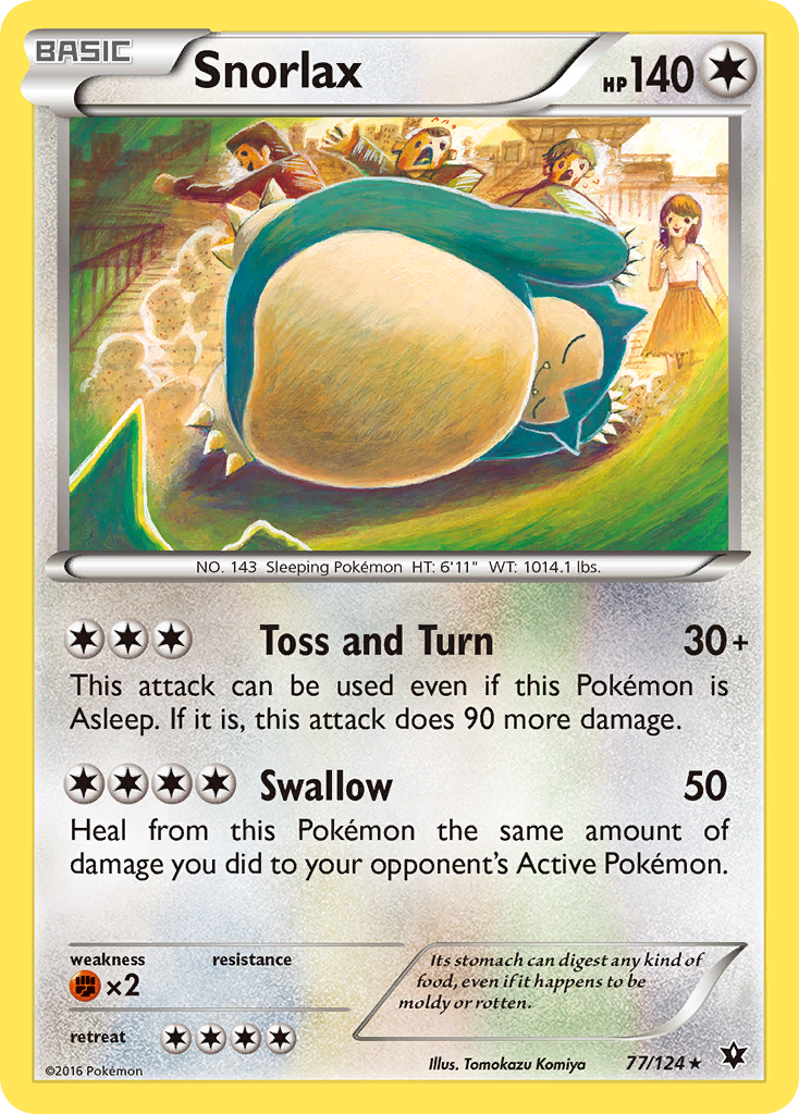 Snorlax (77/124) [XY: Fates Collide] | North of Exile Games