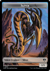 Copy (54) // Sliver Double-Sided Token [Commander Masters Tokens] | North of Exile Games