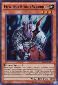 Fiendish Rhino Warrior [OP02-EN005] Super Rare | North of Exile Games