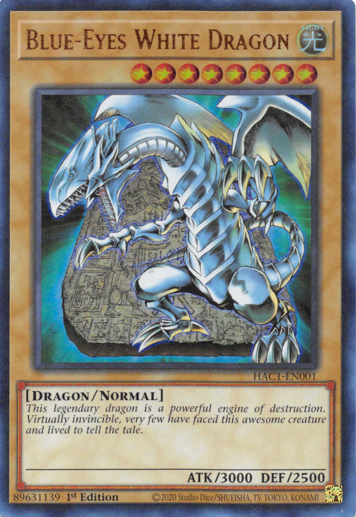 Blue-Eyes White Dragon (Duel Terminal) [HAC1-EN001] Parallel Rare | North of Exile Games