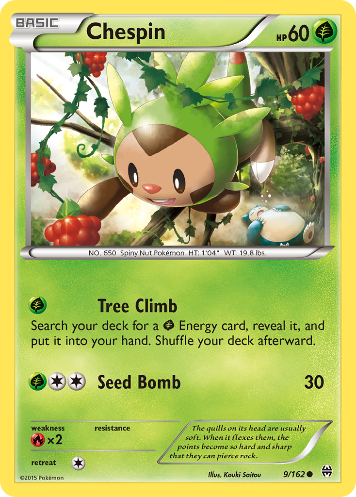 Chespin (9/162) [XY: BREAKthrough] | North of Exile Games