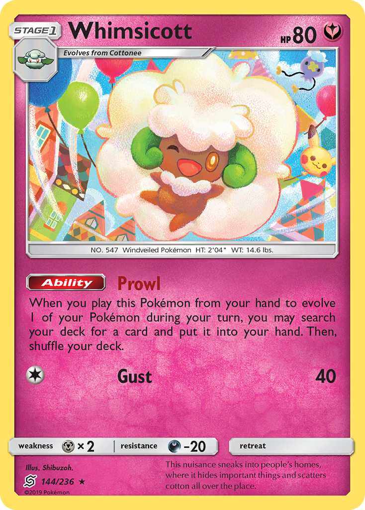 Whimsicott (144/236) [Sun & Moon: Unified Minds] | North of Exile Games