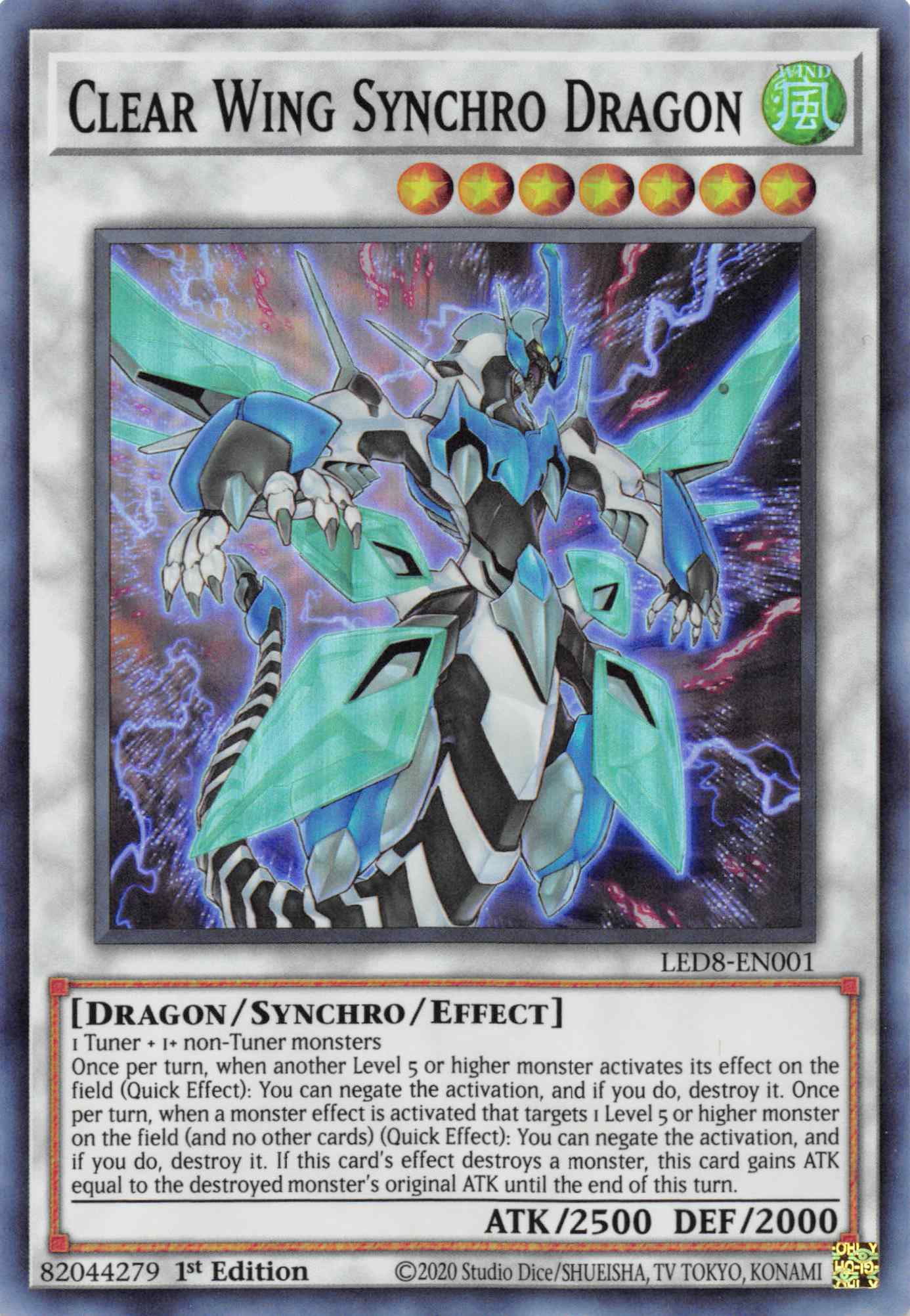 Clear Wing Synchro Dragon [LED8-EN001] Super Rare | North of Exile Games