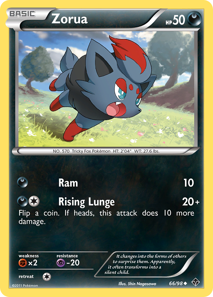 Zorua (66/98) [Black & White: Emerging Powers] | North of Exile Games