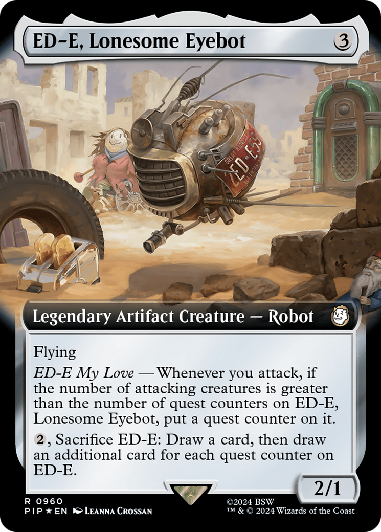 ED-E, Lonesome Eyebot (Extended Art) (Surge Foil) [Fallout] | North of Exile Games
