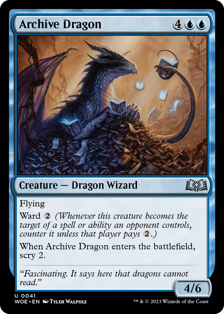 Archive Dragon [Wilds of Eldraine] | North of Exile Games