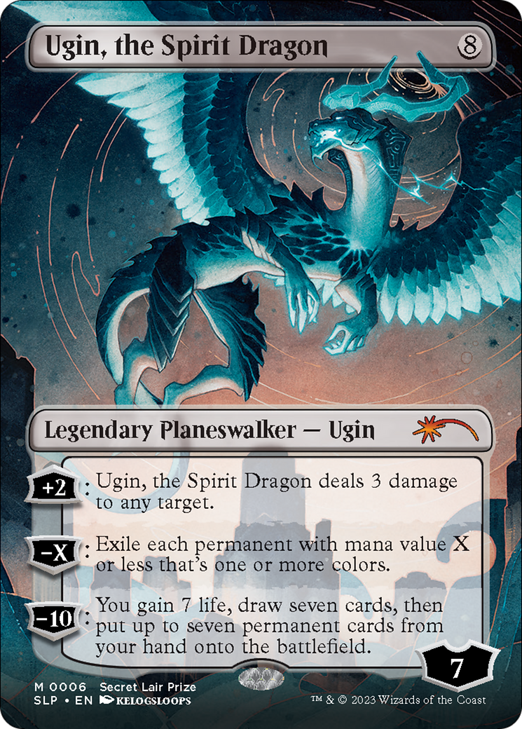 Ugin, the Spirit Dragon (Borderless) [Secret Lair Showdown] | North of Exile Games