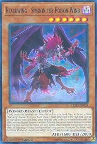Blackwing - Simoon the Poison Wind [LED3-EN024] Super Rare | North of Exile Games