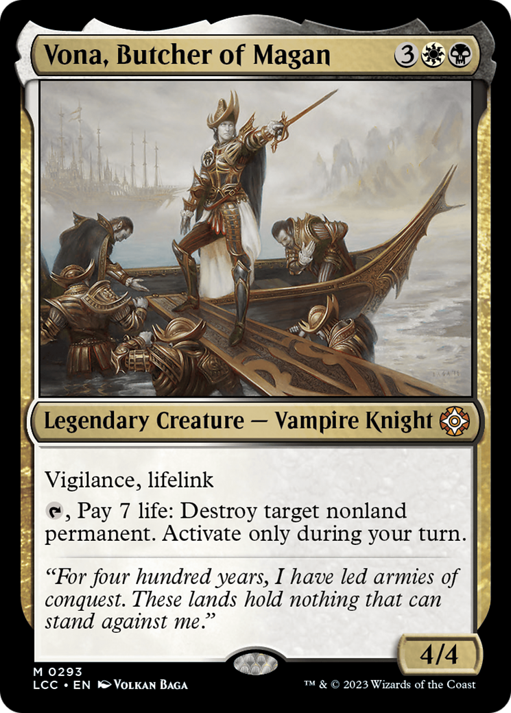 Vona, Butcher of Magan [The Lost Caverns of Ixalan Commander] | North of Exile Games