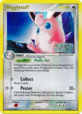 Wigglytuff (13/100) (Stamped) [EX: Crystal Guardians] | North of Exile Games