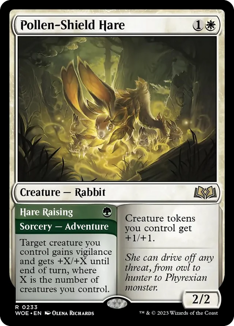 Pollen-Shield Hare // Hare Raising [Wilds of Eldraine] | North of Exile Games