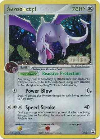 Aerodactyl (1/92) (Stamped) [EX: Legend Maker] | North of Exile Games