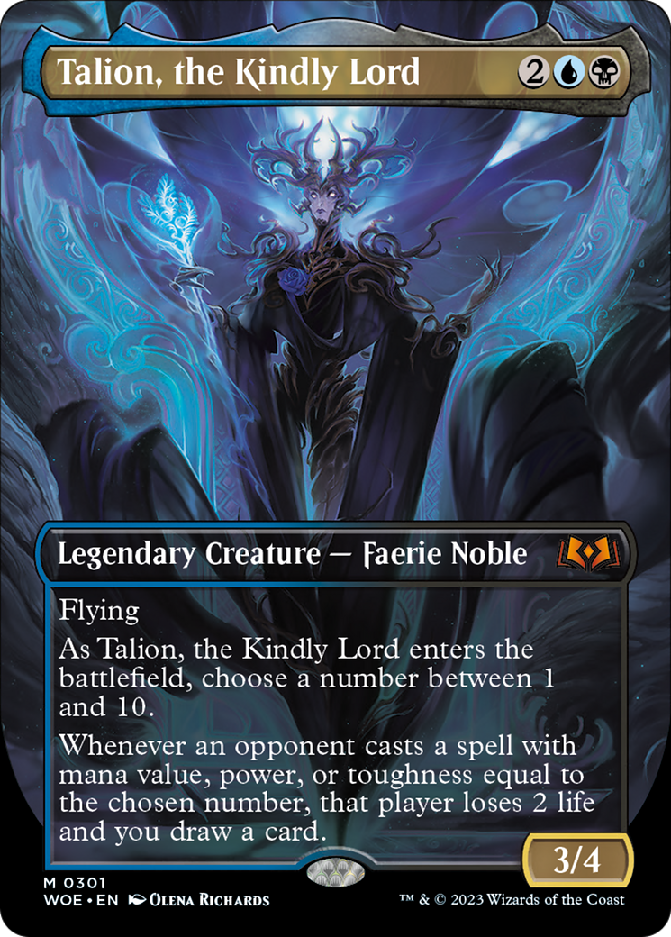 Talion, the Kindly Lord (Borderless Alternate Art) [Wilds of Eldraine] | North of Exile Games