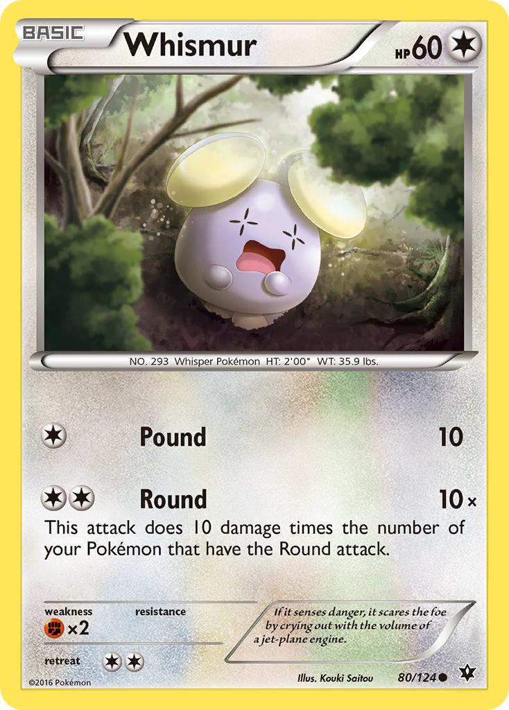 Whismur (80/124) [XY: Fates Collide] | North of Exile Games
