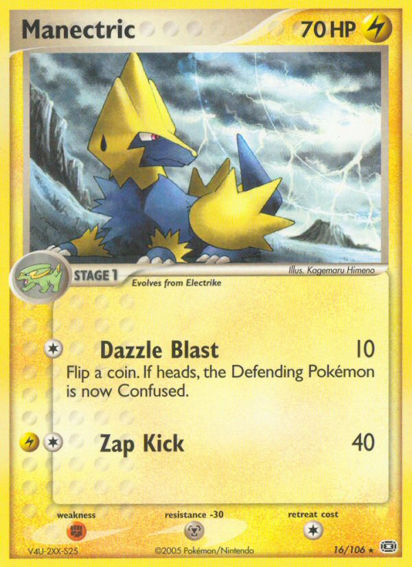Manectric (16/106) [EX: Emerald] | North of Exile Games