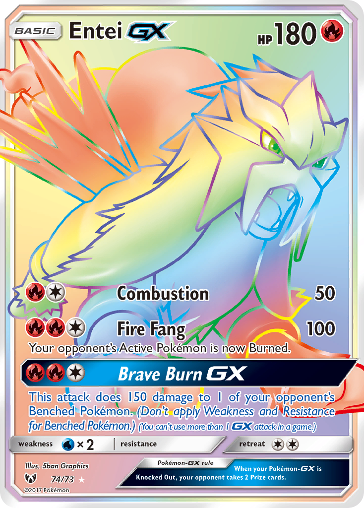Entei GX (74/73) [Sun & Moon: Shining Legends] | North of Exile Games