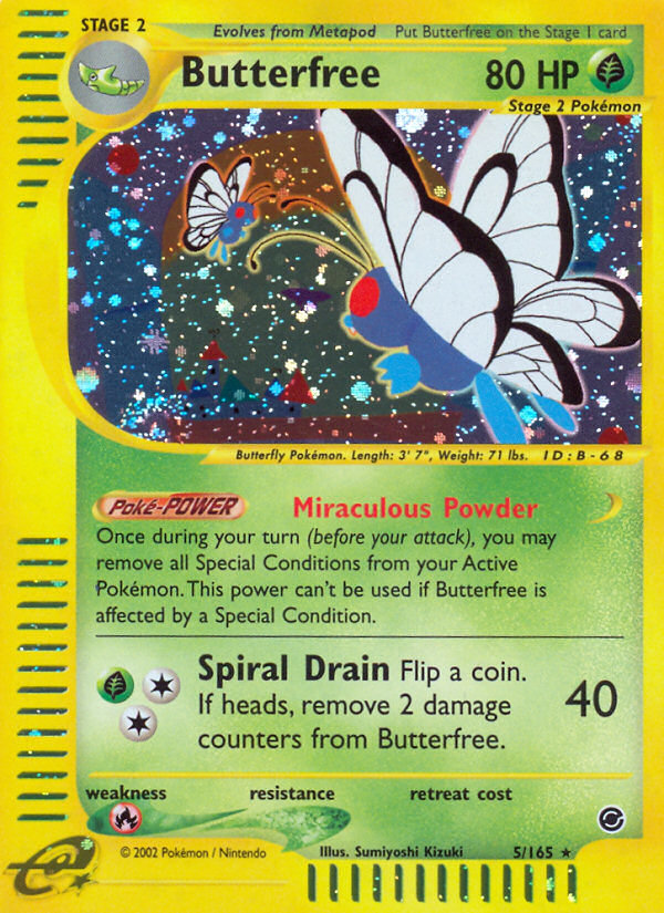 Butterfree (5/165) [Expedition: Base Set] | North of Exile Games