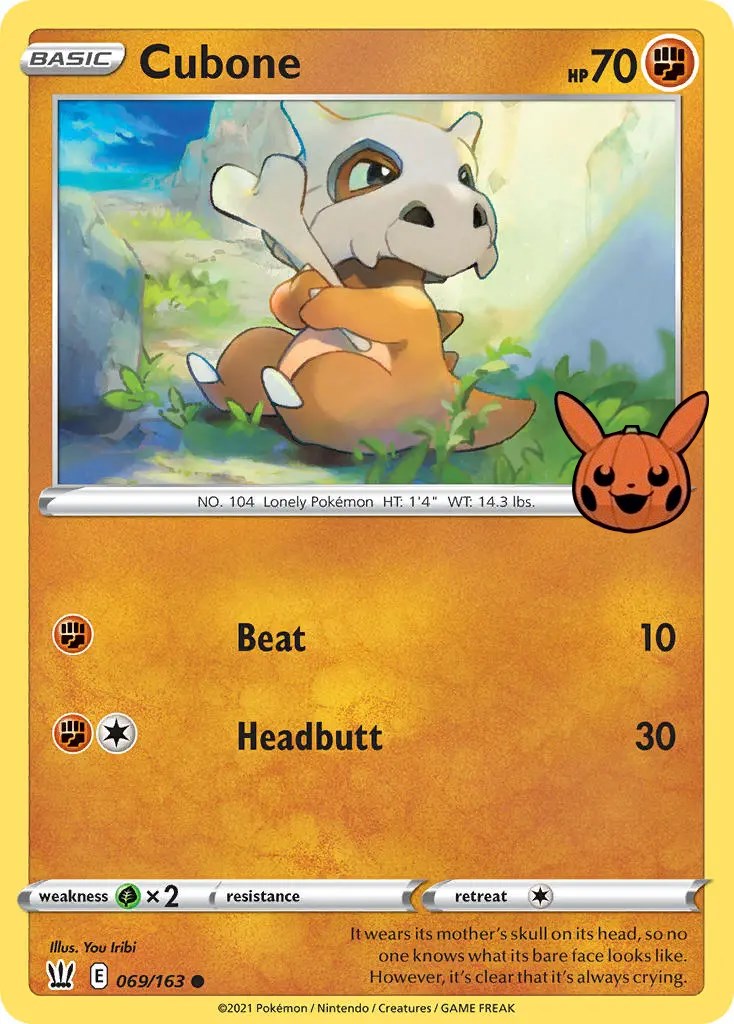 Cubone (069/163) [Trick or Trade] | North of Exile Games