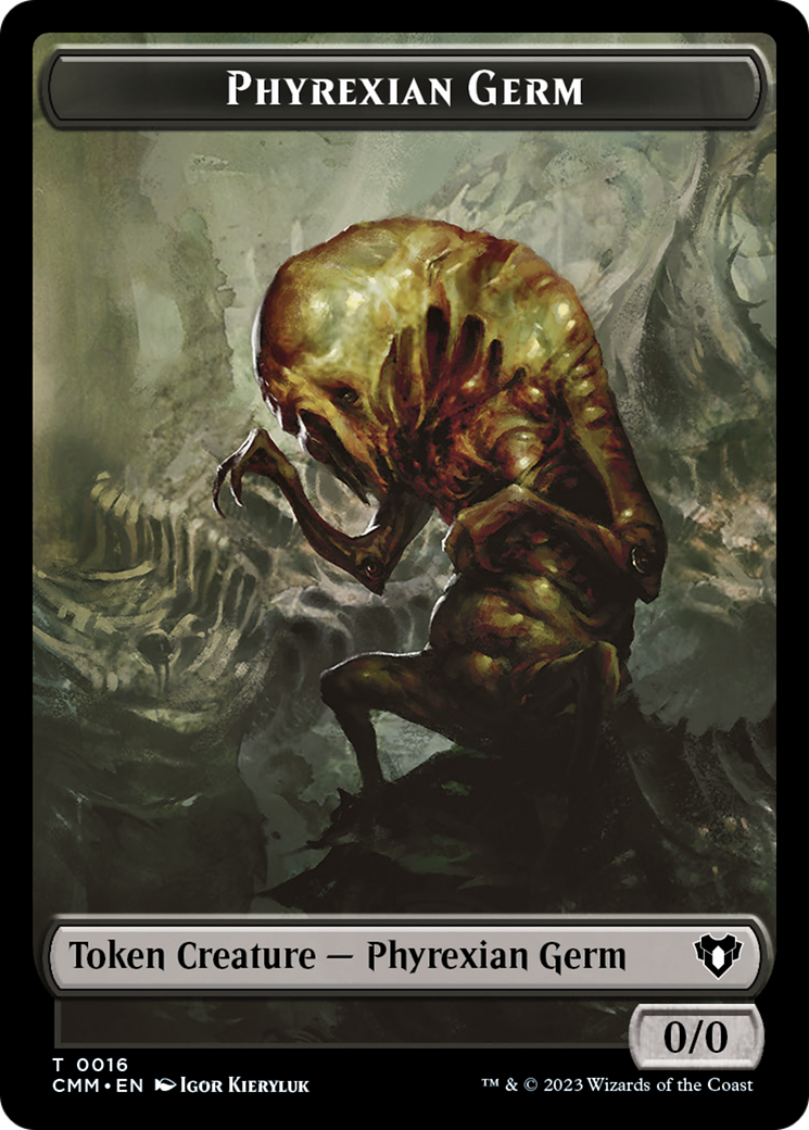 Eldrazi // Phyrexian Germ Double-Sided Token [Commander Masters Tokens] | North of Exile Games