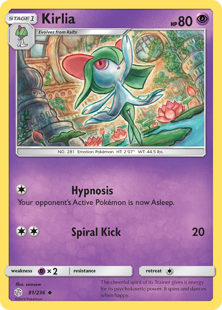 Kirlia (81/236) [Sun & Moon: Cosmic Eclipse] | North of Exile Games