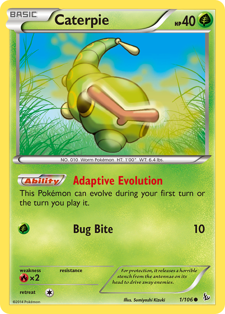 Caterpie (1/106) [XY: Flashfire] | North of Exile Games