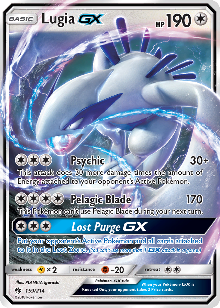 Lugia GX (159/214) [Sun & Moon: Lost Thunder] | North of Exile Games