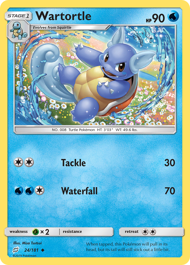 Wartortle (24/181) [Sun & Moon: Team Up] | North of Exile Games