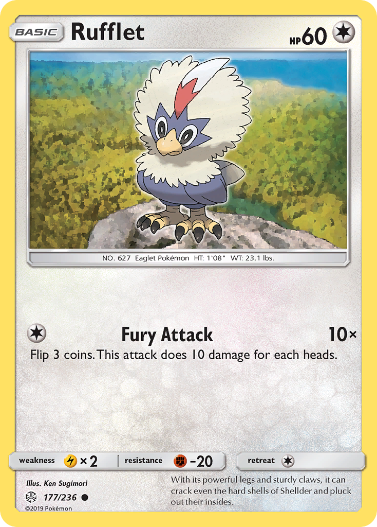 Rufflet (177/236) [Sun & Moon: Cosmic Eclipse] | North of Exile Games