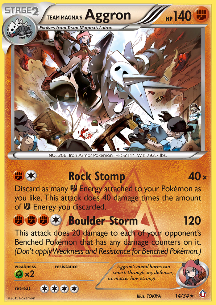 Team Magma's Aggron (14/34) [XY: Double Crisis] | North of Exile Games