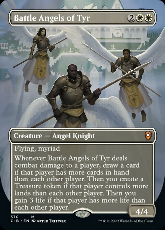 Battle Angels of Tyr (Borderless Alternate Art) [Commander Legends: Battle for Baldur's Gate] | North of Exile Games