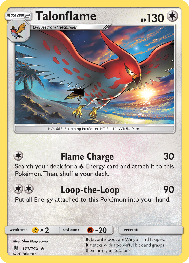 Talonflame (111/145) [Sun & Moon: Guardians Rising] | North of Exile Games