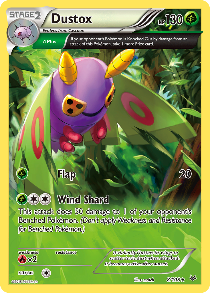 Dustox (8/108) [XY: Roaring Skies] | North of Exile Games