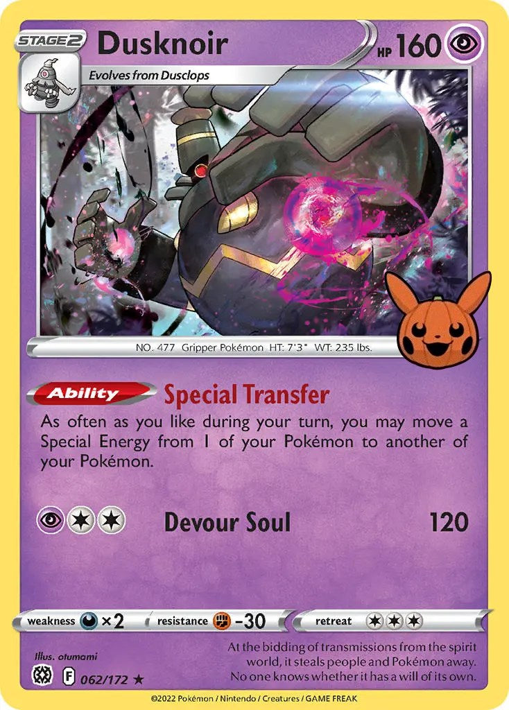 Dusknoir (062/172) [Trick or Trade] | North of Exile Games