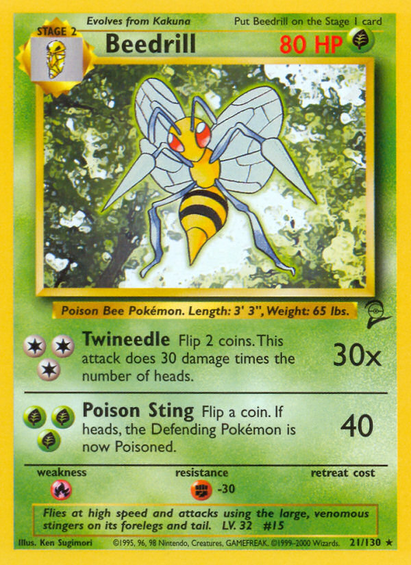 Beedrill (21/130) [Base Set 2] | North of Exile Games
